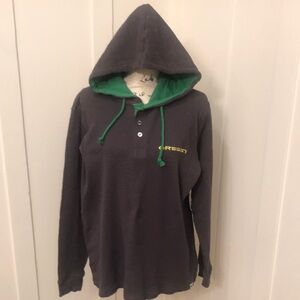 Colosseum Oregon Ducks Hooded Sweatshirt, Gray, Men’s size M, New With Tags